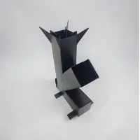 Foto 4 Kompor Rocket Stove Minimalis Kompor Kayu Bakar Kompor Camping Kompor Moderen Tungku Outdor  Besi Anti Karat