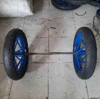 Foto 2 Roda Gerobak Roda Becak + as Ring 14