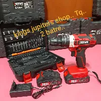 Foto 1 Dekwe Mesin Bor Baterai 36 V 2 Baterai