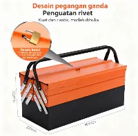 Foto 3 Tool Kit 85 Pcs Tool Box Perkakas Kunci Sok Set Pekerjaan