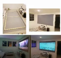 Foto 3 Kain Layar Proyektor HD Lipat Portabel
