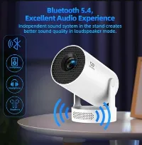 Foto 2 Portable Projector With Bluetooth 4K 720P Speaker HD 180 Angle Adjustable 110 Inch Screen
