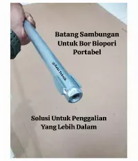 Foto 3 Batang Sambungan Bor Biopori Portabel Panjang 1 Meter