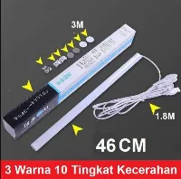 Foto 1 Lampu Neon LED USB Belajar Kerja Rumah Komputer Cahaya Tempel Portabel