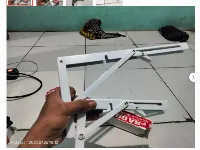 Foto 4 Bracket Engsel Siku Lipat Meja Siku Rak Lipat 16 inch