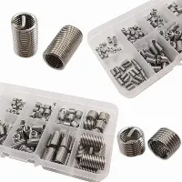 Foto 2 150Pcs M3-M8 Recoil Helicoil BAUT KUNCI Thread Insert Screws Stainless Steel