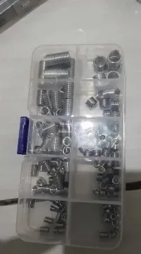Foto 4 150Pcs M3-M8 Recoil Helicoil BAUT KUNCI Thread Insert Screws Stainless Steel