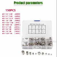 Foto 1 150Pcs M3-M8 Recoil Helicoil BAUT KUNCI Thread Insert Screws Stainless Steel