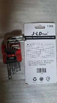 Foto 2 JLD 9pcs Kunci L Long Hex Key Set T10-T50