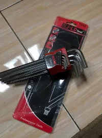 Foto 3 JLD 9pcs Kunci L Long Hex Key Set T10-T50