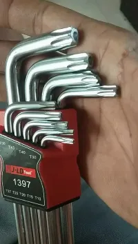 Foto 4 JLD 9pcs Kunci L Long Hex Key Set T10-T50
