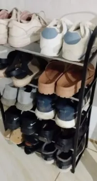 Foto 3 Rak Sepatu Sandal 5 Susun Tempat Sepatu Portable Serbaguna
