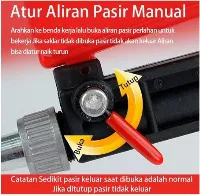 Foto 4 Sand Blaster Gun Pneumatic 90 PSI Gravity Sandblasting Tool Penghilang Karat Cat Oli Pembersih Karat Multifungsi