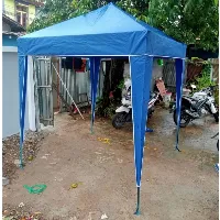 Foto 2 Atap Terpal Kain Tenda Cafe Model Piramid 2x3