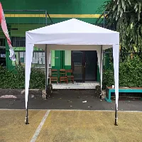 Foto 4 Atap Terpal Kain Tenda Cafe Model Piramid 2x3