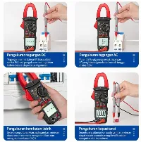 Foto 3 Digital Clamp Meter Tang Ampere Kabel Multitester ST180