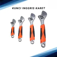 Foto 3 Kunci Inggris Adjustable Wrench 6" Inch Gagang Karet