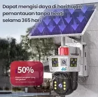 Foto 4 Solar CCTV Outdoor Low Power Battery Panel Surya Tenaga Matahar