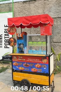 Foto 4 Booth Portable Praktis dengan Roda