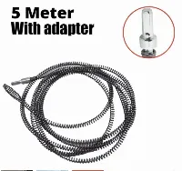 Foto 1 Alat Jepit Kawat Pembersih Saluran Wastafel Adaptor Bor Pipa 5M
