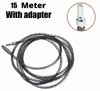 Foto 1 Kawat pembersih saluran mampet kawat pipa dengan Adaptor Pipa 15M