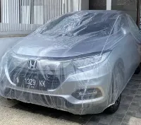 Foto 3 Sarung Cover Mobil Transparan Waterproof Calya Sigra