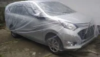 Foto 4 Sarung Cover Mobil Transparan Waterproof Calya Sigra