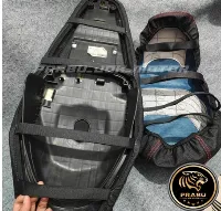 Foto 3 Sarung Cover Jok Motor Instan Pakai Karet TINGGAL PASANG Motif EMBOS PRIMA Bahan Amplas Kasar Anti Cakar Kucing