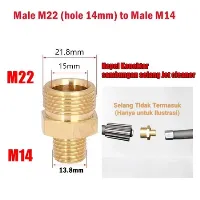 Foto 4 NEPEL DRAT SAMBUNGAN SELANG JET CLEANER - M14-M22