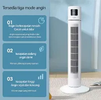 Foto 3 Kanazawa Kipas Angin Menara Tower Fan Desain senyap dengan tampilan LED pendinginan cepat