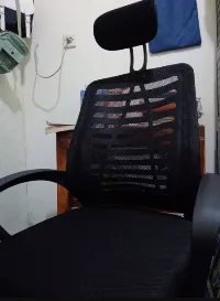 Foto 3 LLI Kursi Kantor Kursi Kerja Kursi Belajar Ergonomis Putar Hidrolik Kursi Boss Staff Jaring Murah