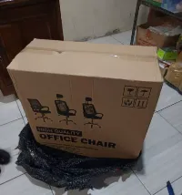 Foto 4 LLI Kursi Kantor Kursi Kerja Kursi Belajar Ergonomis Putar Hidrolik Kursi Boss Staff Jaring Murah