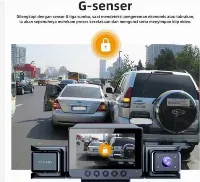 Foto 3 Dashcam DVR CCTV Mobil WIFI 4 Camera Night Vision