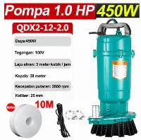 Foto 1 Pompa Celup Air Kotor 220V 450 watt 1 inch Irigasi pertanian Air Kotor Bersih Pompa Kolam Ikan