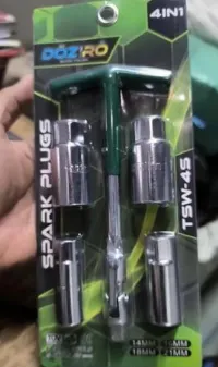 Foto 2 KUNCI BUSI SET 4 MATA SOK FLEXIBLE LEPAS PASANG 14 MM, 16MM, 18MM, 21MM