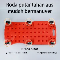 Foto 3 CHIGE Mechanic Creeper Alas Mekanik Trolley Bengkel Tatakan Montir Perbaikan Mobil — Model standar,Hitam