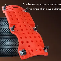 Foto 4 CHIGE Mechanic Creeper Alas Mekanik Trolley Bengkel Tatakan Montir Perbaikan Mobil — Model standar,Hitam