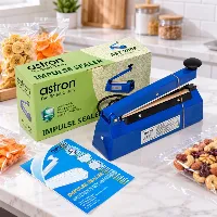 Foto 3 Astron Impulse Sealer Alat Pres Plastik 200 PE Alat Perekat Plastik Mesin Press Plastik 300 PE 30cm