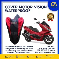 Foto 2 Sarung Motor Anti air Vision / Cover Selimut Penutup Sarung Mantel INDOOR OUTDOOR — Biru XL