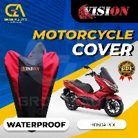 Foto 3 Sarung Motor Anti air Vision / Cover Selimut Penutup Sarung Mantel INDOOR OUTDOOR — Biru XL