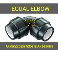 Foto 2 Fitting Elbow Equal HDPE Compression 1/2 Inch (20 mm)