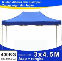 Foto 1 Tenda Lipat 3x4.5 Besi 0.6 - Kain D600