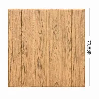 Foto 4 Wallpaper Stiker Dekorasi Interior Dinding Rumah 3D Foam Motif Kayu