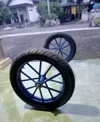 Foto 4 Roda Gerobak Roda Becak + as Ring 14