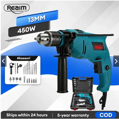 REAIM Mesin Bor Impact Drill 13 mm — Mesin Bor Listrik Samarinda