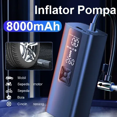 Jual Pompa Inflator Ban Angin Mobil Motor Sepeda Elektrik Udara tire Di Samarinda