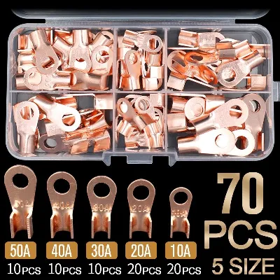 Skun Soket Konektor Terminal Gepeng Tembaga Murni kabel Cable 70PCS — Elektronik & Smart Home Samarinda