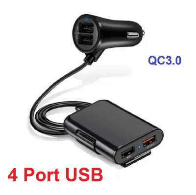 Car Charger 4 Port USB 2 Port USB Mobil Charger Super Fast Charging - 4 Port USB — Aksesoris Interior Mobil Samarinda