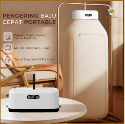 Mesin Pengering Pakaian Cepat Portabel Pemanas Pakaian Lipat Listrik Pengering Otomatis — Laundry & Setrika Samarinda