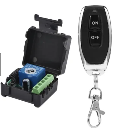 Universal Wireless Transmitter Receiver Remot Kontrol RF 433MHz - S43 DC 10 - 14V 12V KR1201A EV-1527 — Elektronik & Smart Home Samarinda